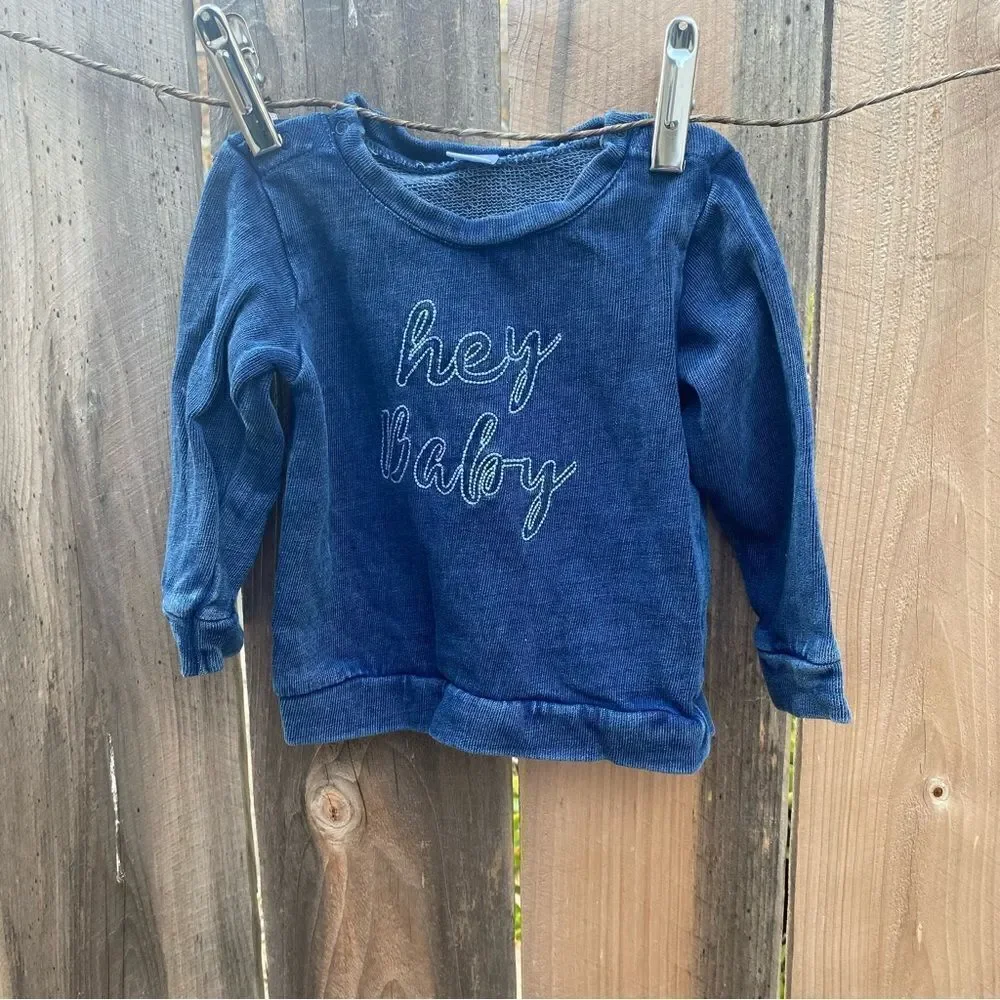 Nordstrom lightweight blue baby sweater size 9 months